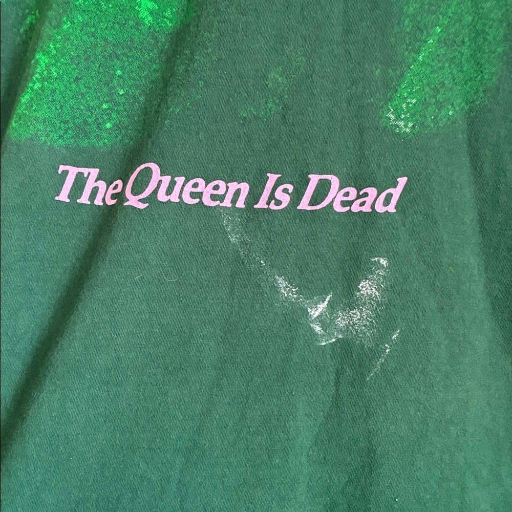 The Smiths Band Tee New Wave 80s The Queen is Dead Green/ Pink Graphic Tee - Picture 4 of 5